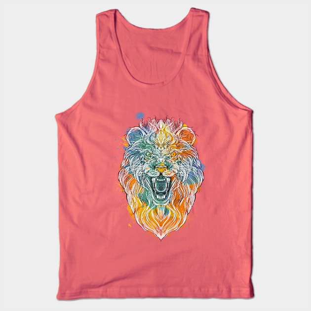 ornamental lion Tank Top by kharmazero